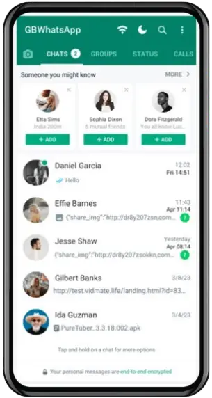 gbwhatsapp screenshot